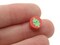 30 Christmas Tree Polymer Clay Green and Red Holiday Coin Beads